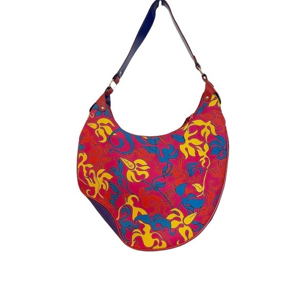 Piero Guidi Lineabold Angeli Del Nostro Tempo Pink Hobo Medium Bag Made In ITaly - Picture 2 of 12